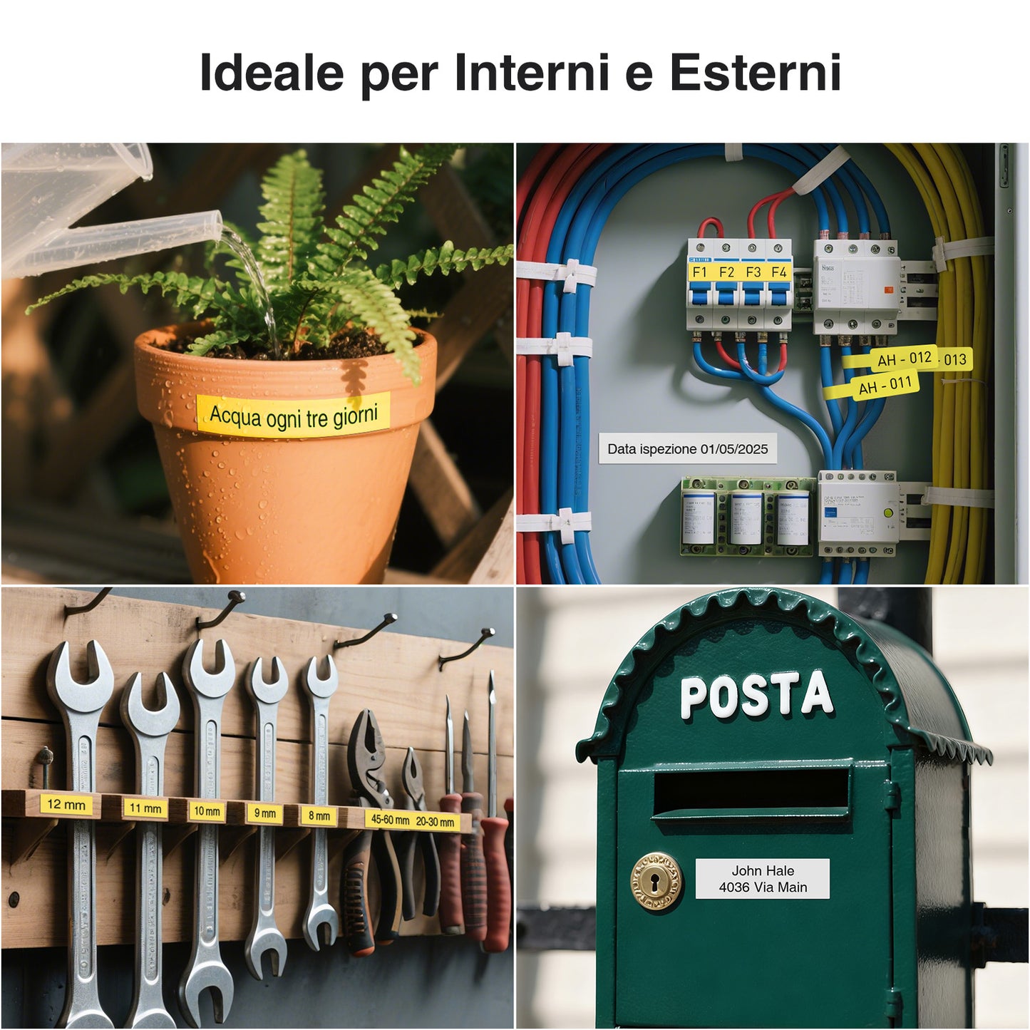 SUPVAN G15M Mini stampante per etichette a trasferimento termico ricaricabile con 4 etichette, distanza minima di 5 mm, per tubo termoretraibile e cavo, perfetta per esterni