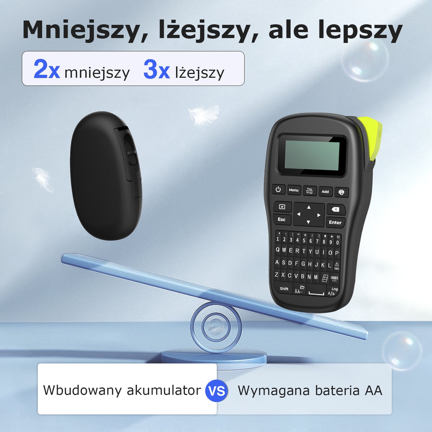 SUPVAN Drukarka Etykiet Bluetooth E10, Samoprzylepna Drukarka Etykiet, Drukarka Termiczna kompatybilna z systemem iOS Android, do domu, biura i małych firm, Czarny