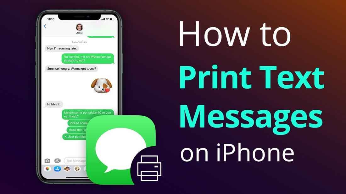 How to Print Text Messages