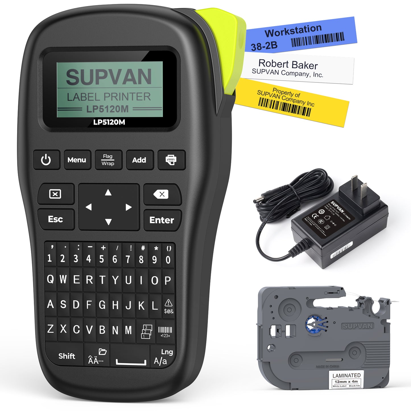 SUPVAN LP5120M Yellow Continuous Thermal Labels