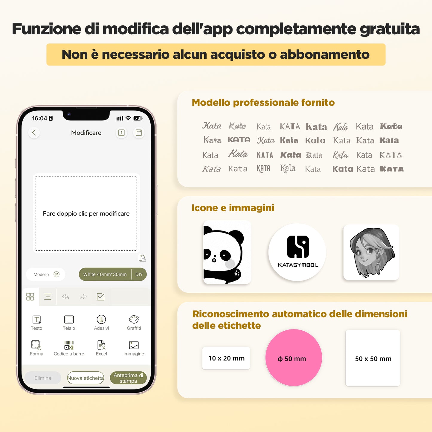 SUPVAN T50M Pro Etichettatrice Bluetooth con Nastro, App Versatile con 30 Caratteri e oltre 700 Icone, senza Inchiostro per Organizzare Casa, Cucina, Scuola e Ufficio