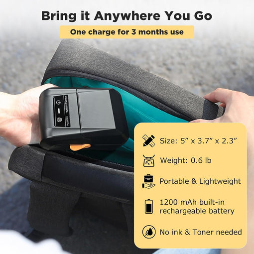 SUPVAN T50M Pro Bluetooth Label Maker Machine with Tape, Wide Waterproof Label, Versatile App with 30 Fonts and 660+ Icons, Inkless Labeler for Home, Kitchen, School, Office Organization