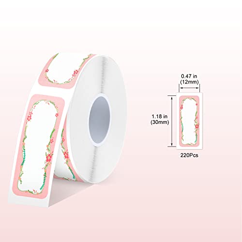 SUPVAN E10 Fixed Sized Type Label Tape for E10 Label Maker