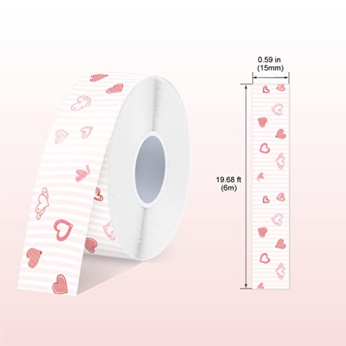 SUPVAN E10 Fixed Sized Type Label Tape for E10 Label Maker