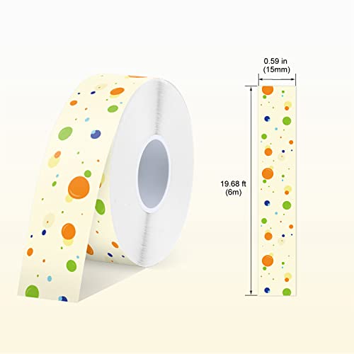 SUPVAN E10 Fixed Sized Type Label Tape for E10 Label Maker