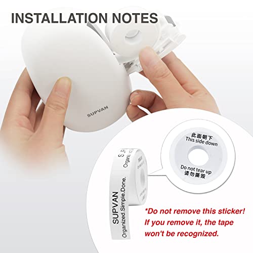SUPVAN E10 Continuous Label Maker Label Tape Printer Paper