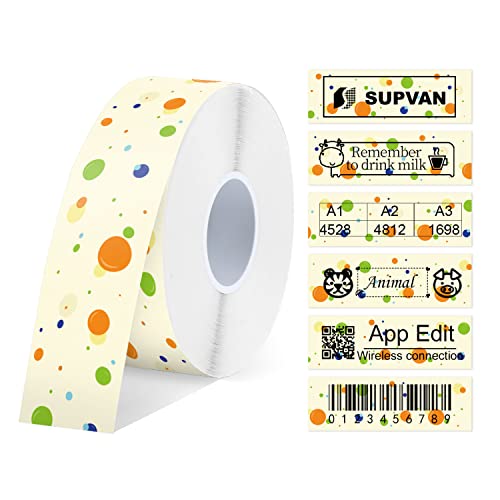 SUPVAN E10 Continuous Label Maker Label Tape Printer Paper