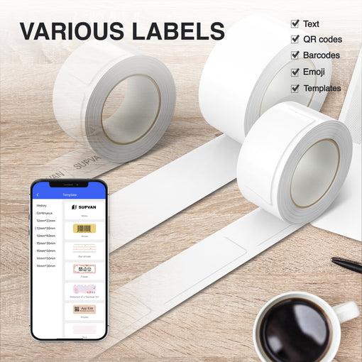 SUPVAN E10 Mini Bluetooth Label Printer