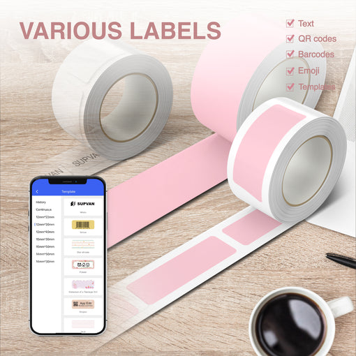 SUPVAN E10 Mini Bluetooth Label Printer