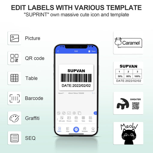 SUPVAN T50M Portable Label Maker