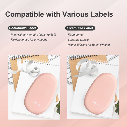 SUPVAN E10 Mini Bluetooth Label Printer
